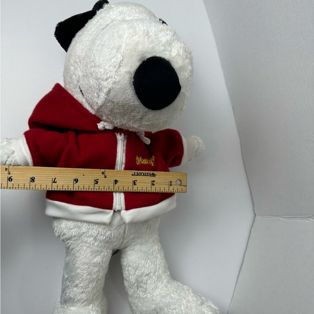 Peanuts Snoopy Macy's Hoodie Large Plush Pellet Stuffed Vintage 2006 - Picture 12 of 13